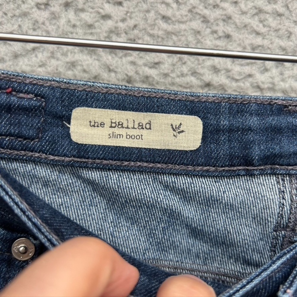 Ag Adriano Goldschmied The Ballad Slim Boot Cut Jeans Womens 27 US 4 Blue Denim - Picture 6 of 14